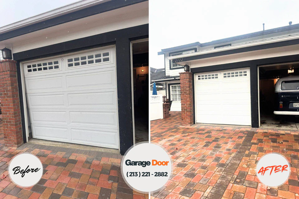 Before and after: garage door repair El Valle de Arroyo Seco, NM